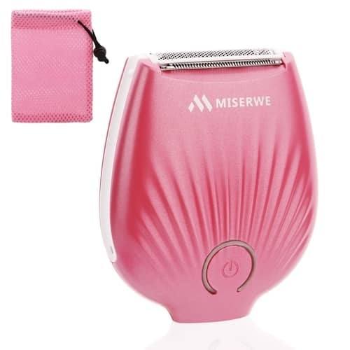 Miserwe Hair Removal Mini IP4X Waterproof Rechargeable Cordless Lady Shaver