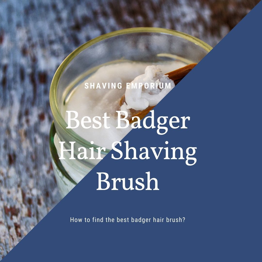 shaving brush with badger hair