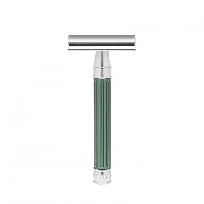 3ONE6 Stainless Steel Anodised Green DE Safety Razor