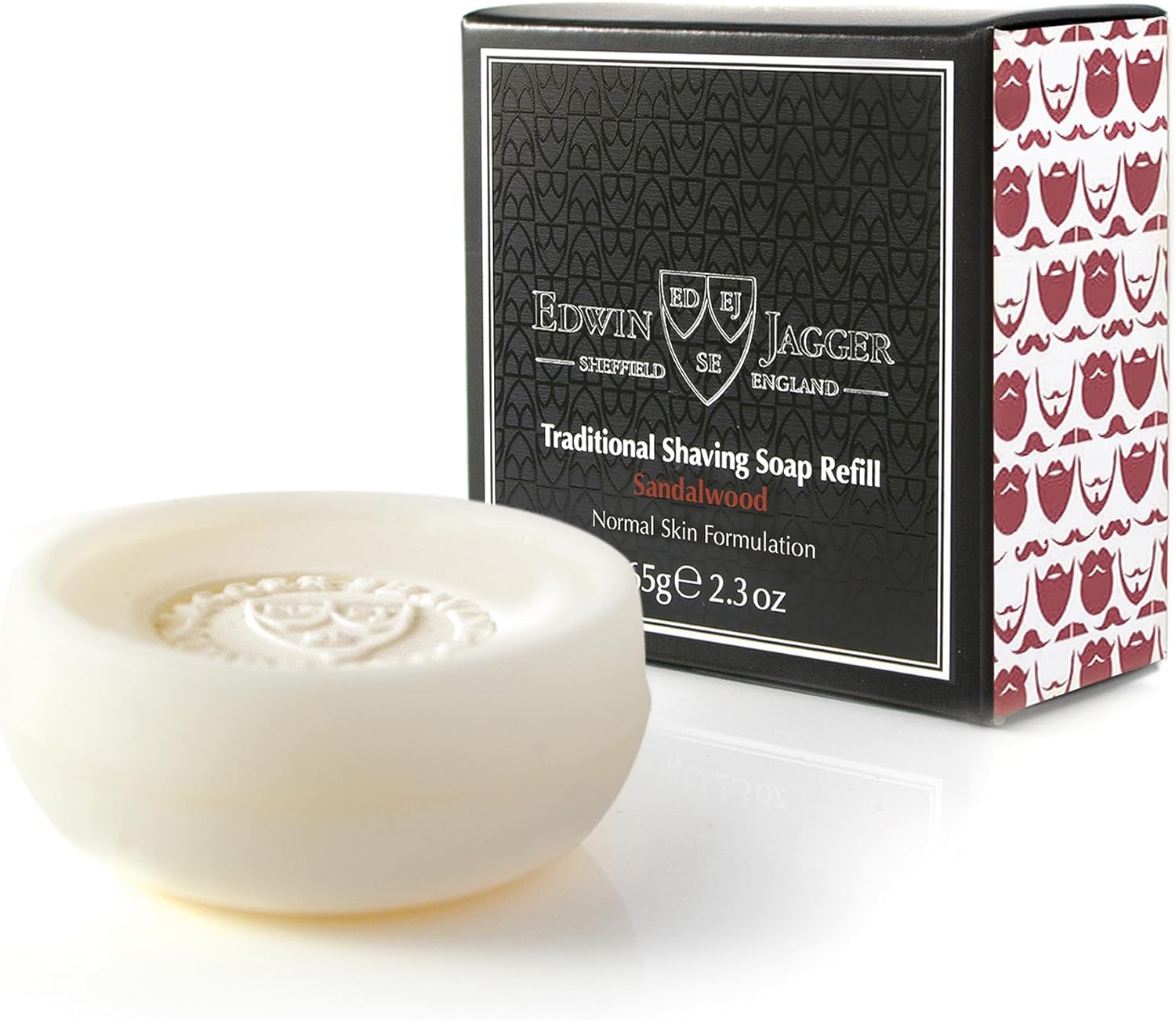 Edwin Jagger SSSW Sandalwood 99.9% Natural Traditional Shaving Soap 65g Refill