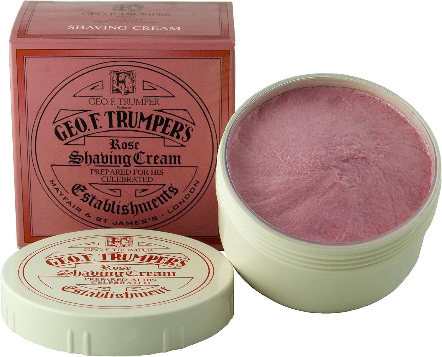Geo F Trumper Shave Cream - Rose 200gm Tub