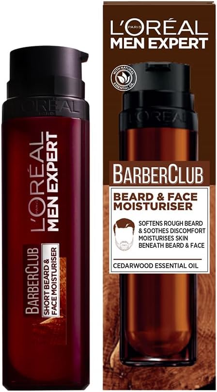 L'Oreal Men Expert Barber Club Short Beard & Face Moisturiser, 50ml