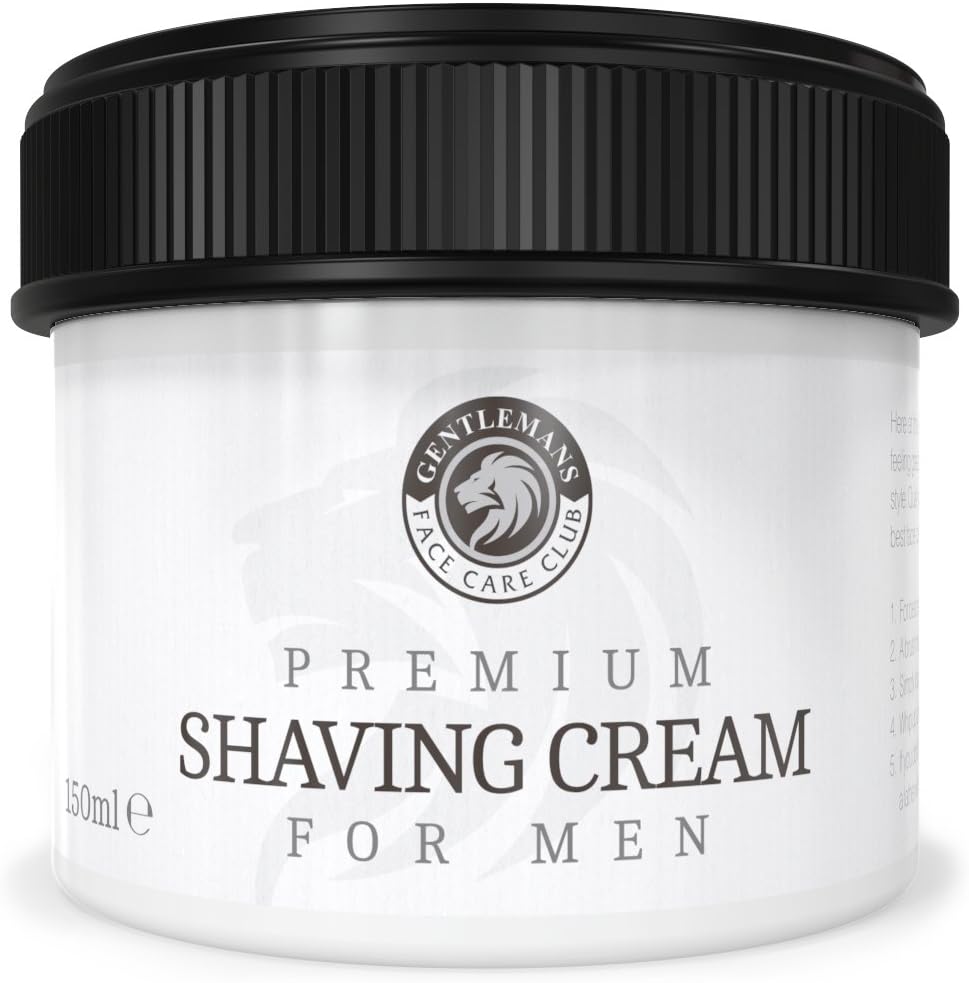 Shaving Cream - Luxury Sandalwood Shave Cream From Gentlemans Face Care Club - Large 90 Day Supply 150ml Pot