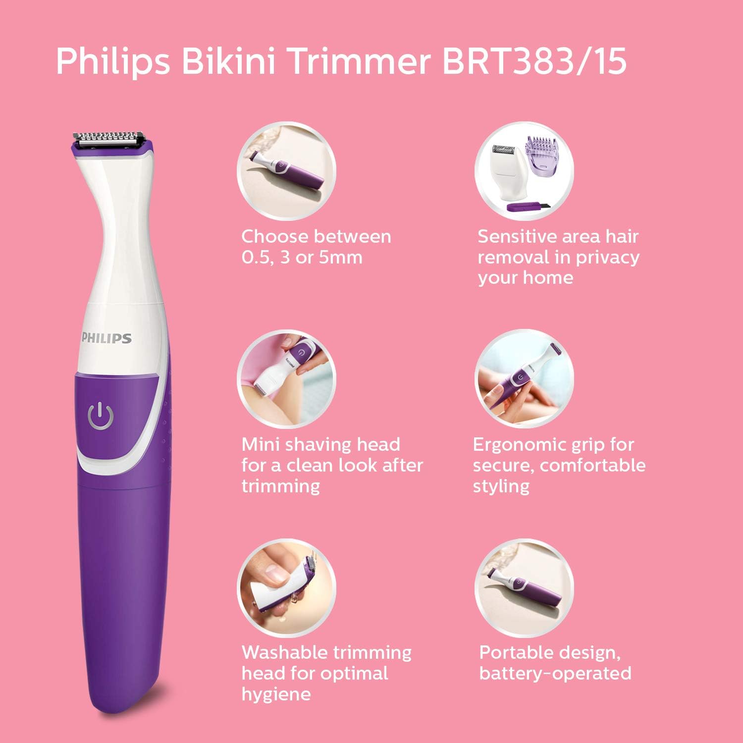 Philips BRT383/15 BikiniGenie Trimmer