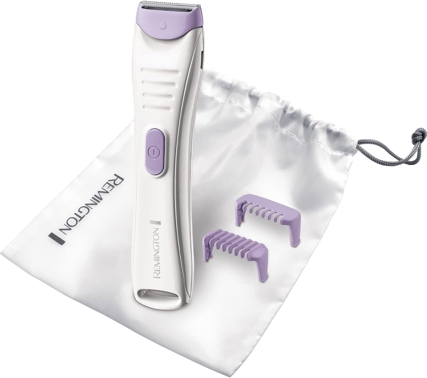 Remington Smooth and Silky Cordless Women's Wet and Dry Bikini Trimmer with 2 Comfort Combs and Beauty Bag, BKT4000,