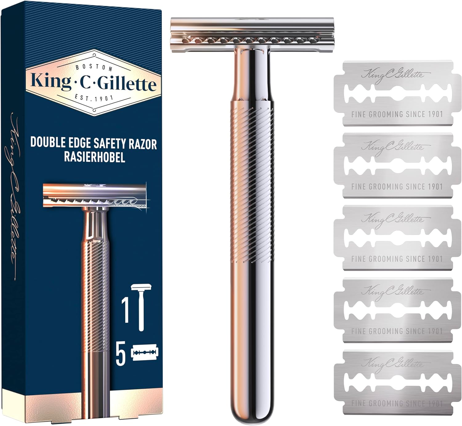 King C. Gillette Double Edge Safety Razor for Men