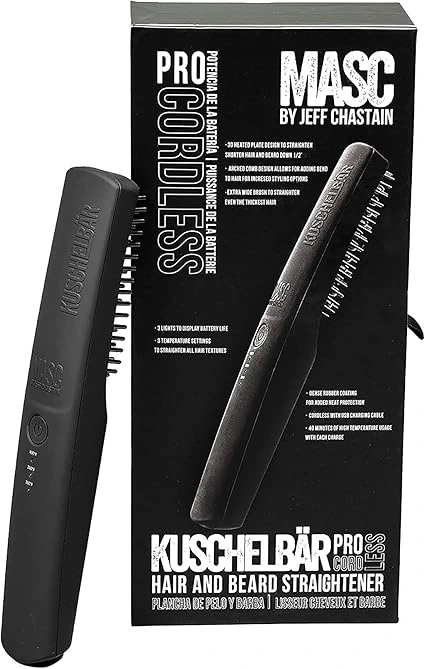 Kuschelbar Pro Cordless Heated Beard Straightener Brush