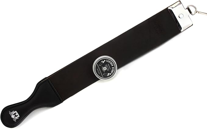 leather strop Haryali London Razor Sharpener - Genuine Leather Strop