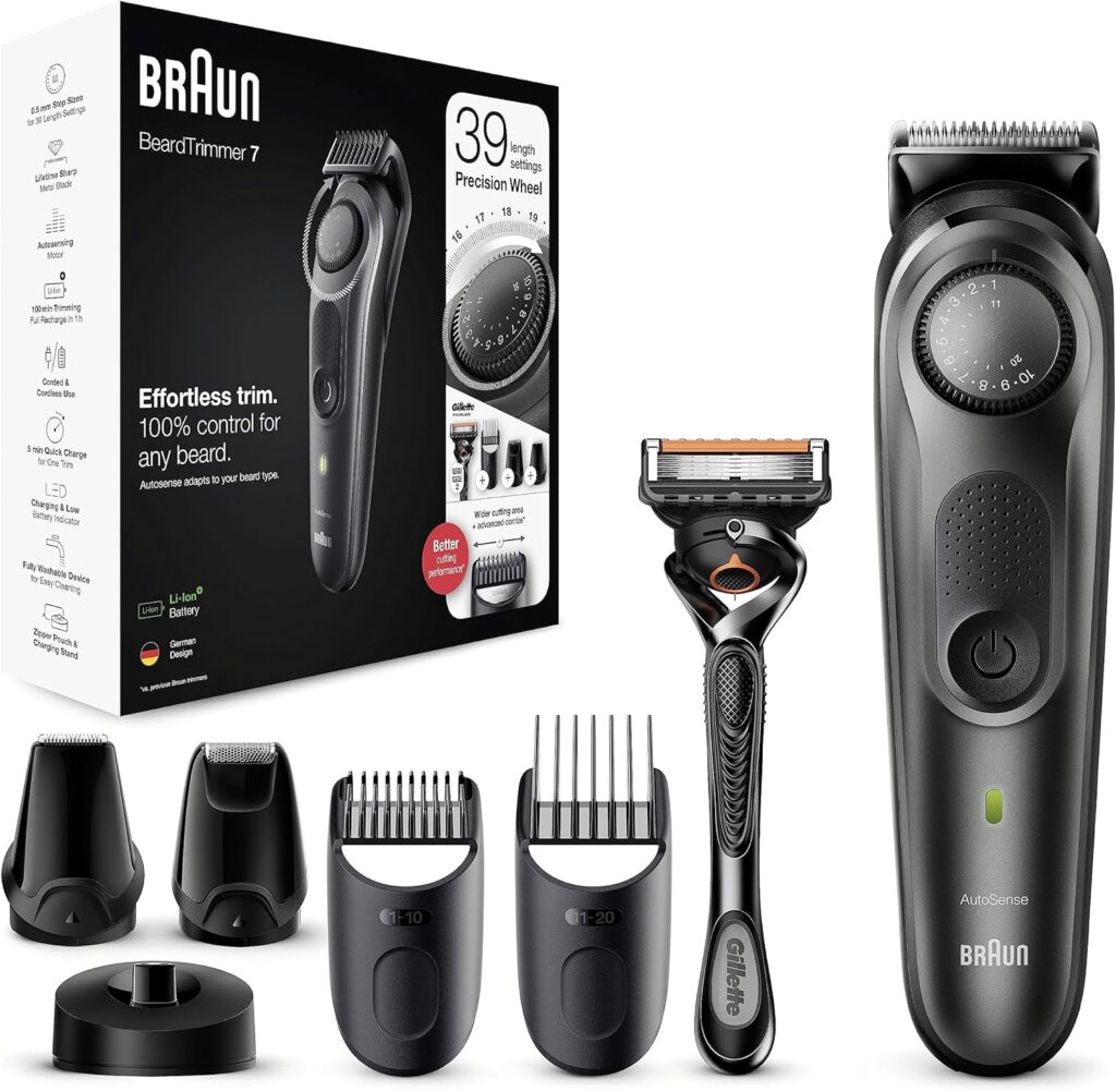 Braun BT7240 Beard Trimmer and Hair Trimmer for Men