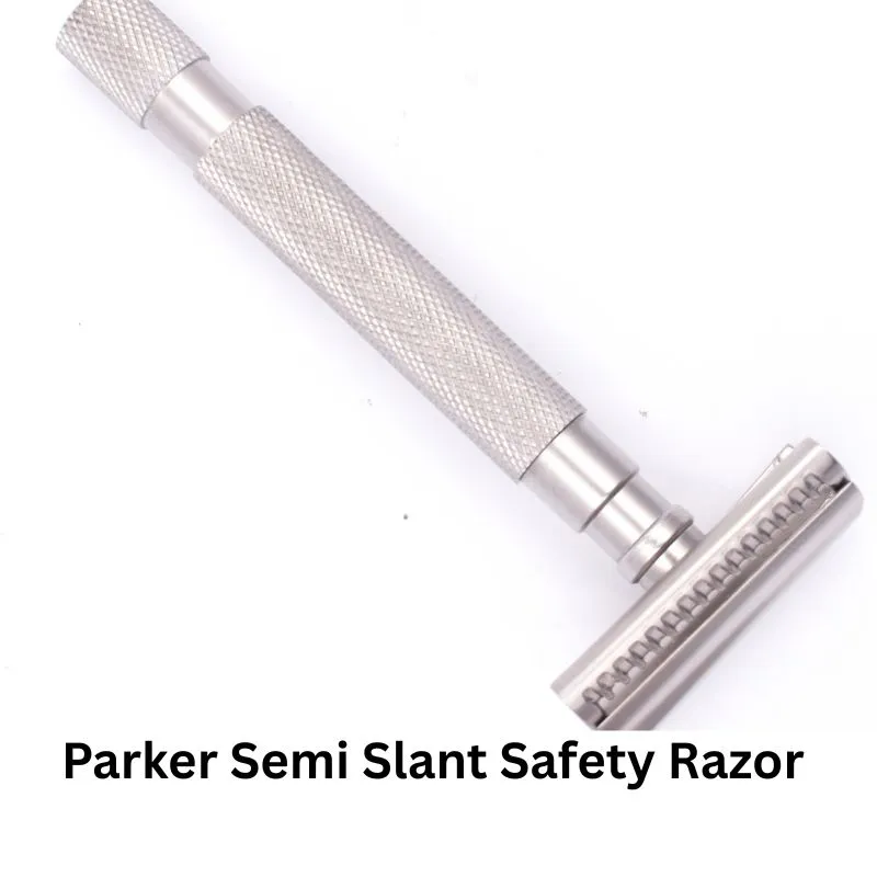 diagonal view of the parker semi slant razor